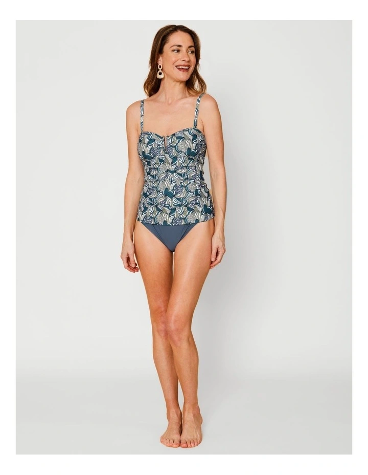 Oceanic Luisa Swimsuit in Teal Swirl Print image 6