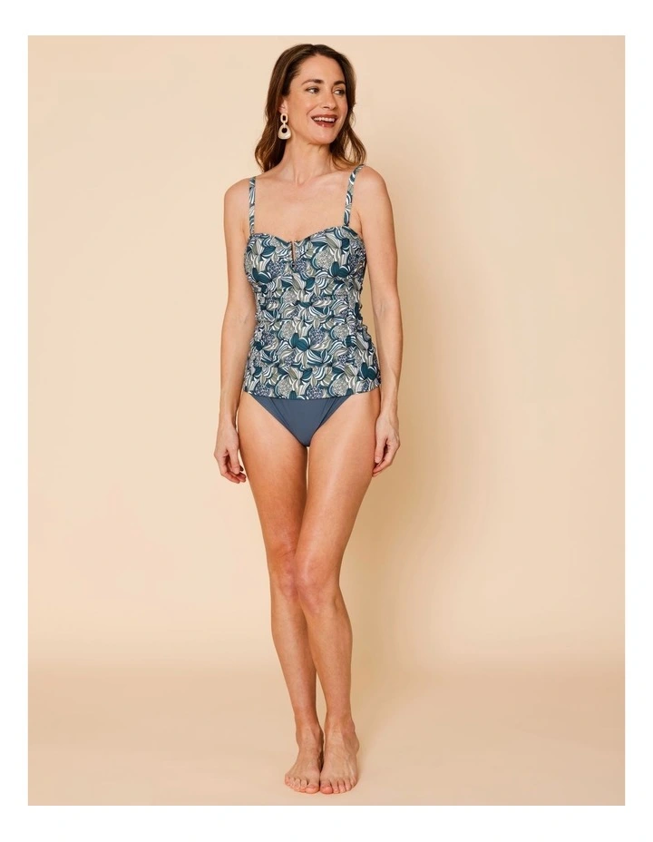 Oceanic Luisa Swimsuit in Teal Swirl Print image 6
