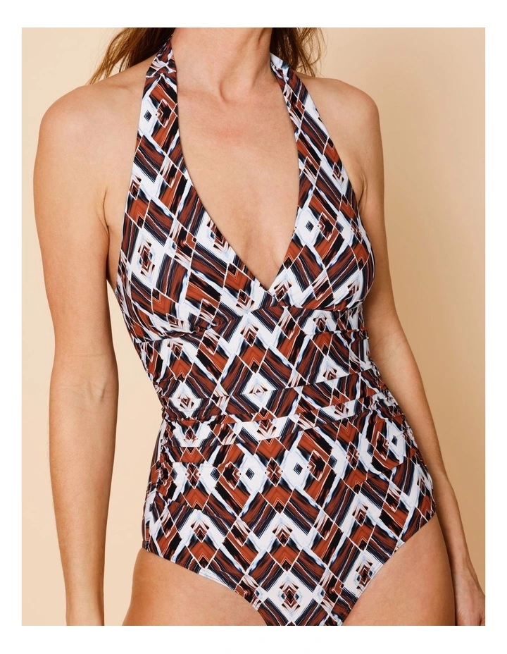 Seashore Blaire Swimsuit in Blue Diamond Print image 2