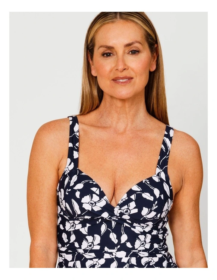 Riviera Paula Swimsuit in Navy Floral Print image 2