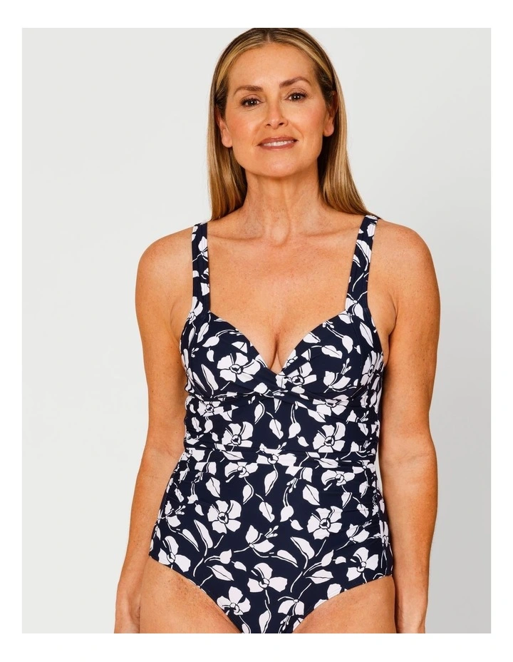 Riviera Paula Swimsuit in Navy Floral Print image 5