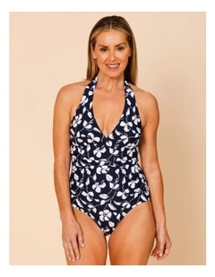 Riviera Blaire Swimsuit in Navy Floral Print