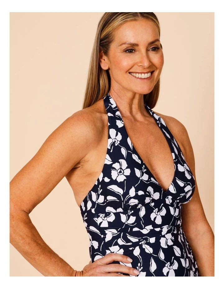 Riviera Blaire Swimsuit in Navy Floral Print image 4