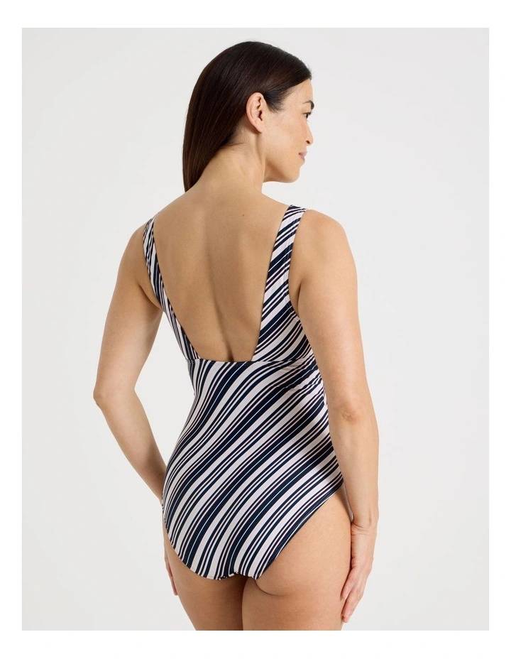 Gina Swimsuit in Midnight Stripe Print image 6