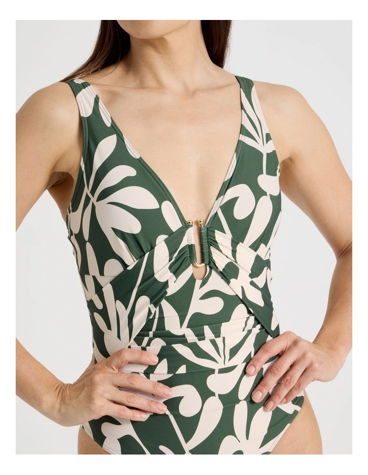 Connie Swimsuit in Olive Floral Print image 5