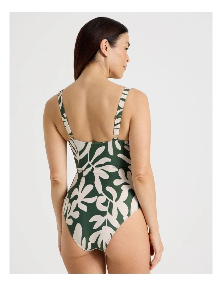 Connie Swimsuit in Olive Floral Print image 6