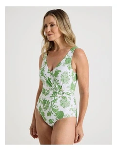 Evelyn Swimsuit in White Palms