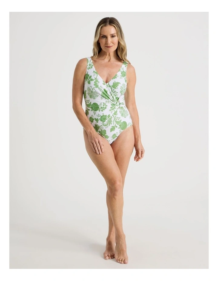 Evelyn Swimsuit in White Palms image 4