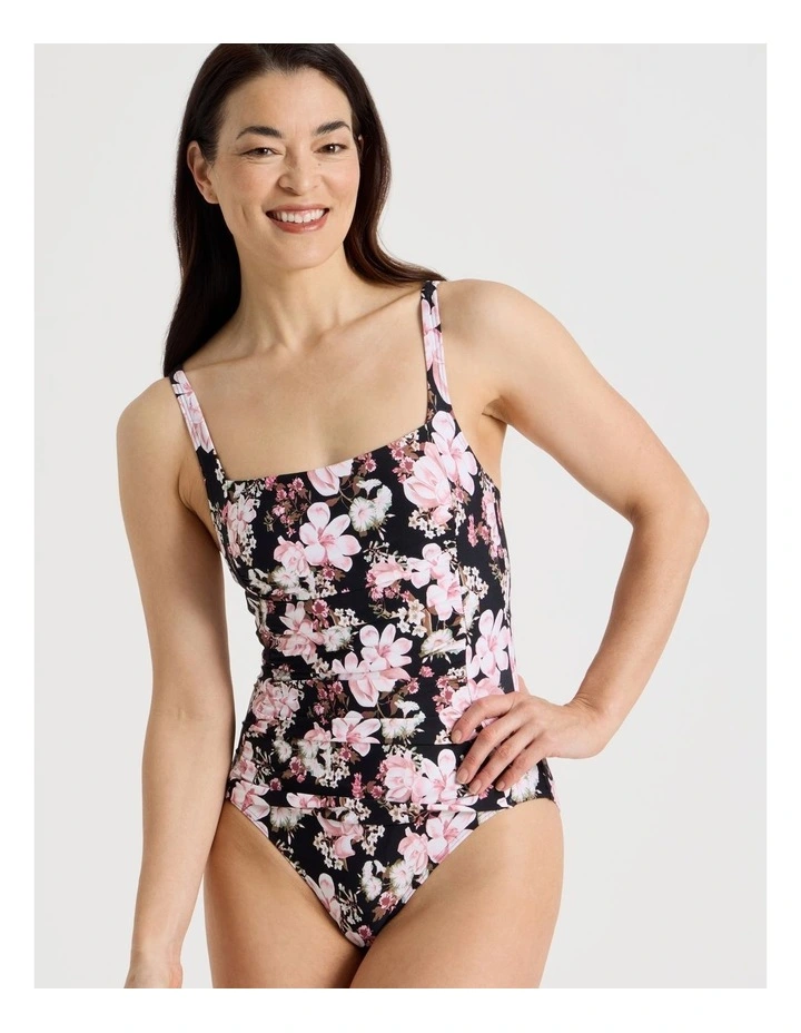 Belle Swimsuit in Rose Floral image 1