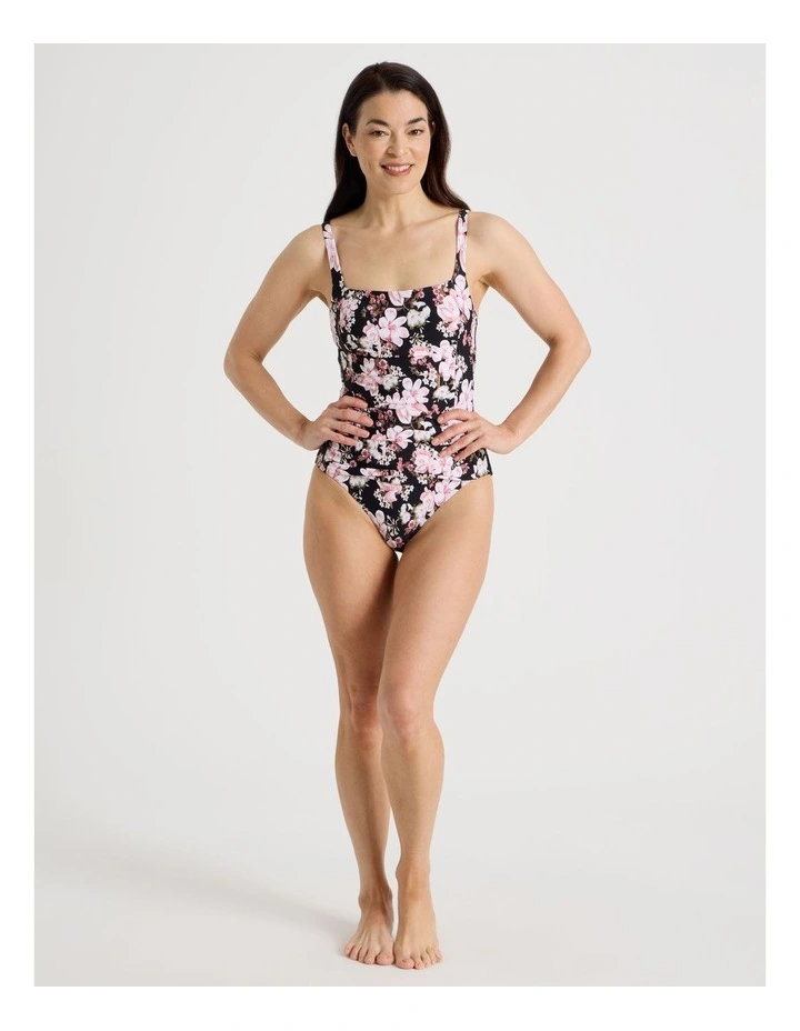 Belle Swimsuit in Rose Floral image 3