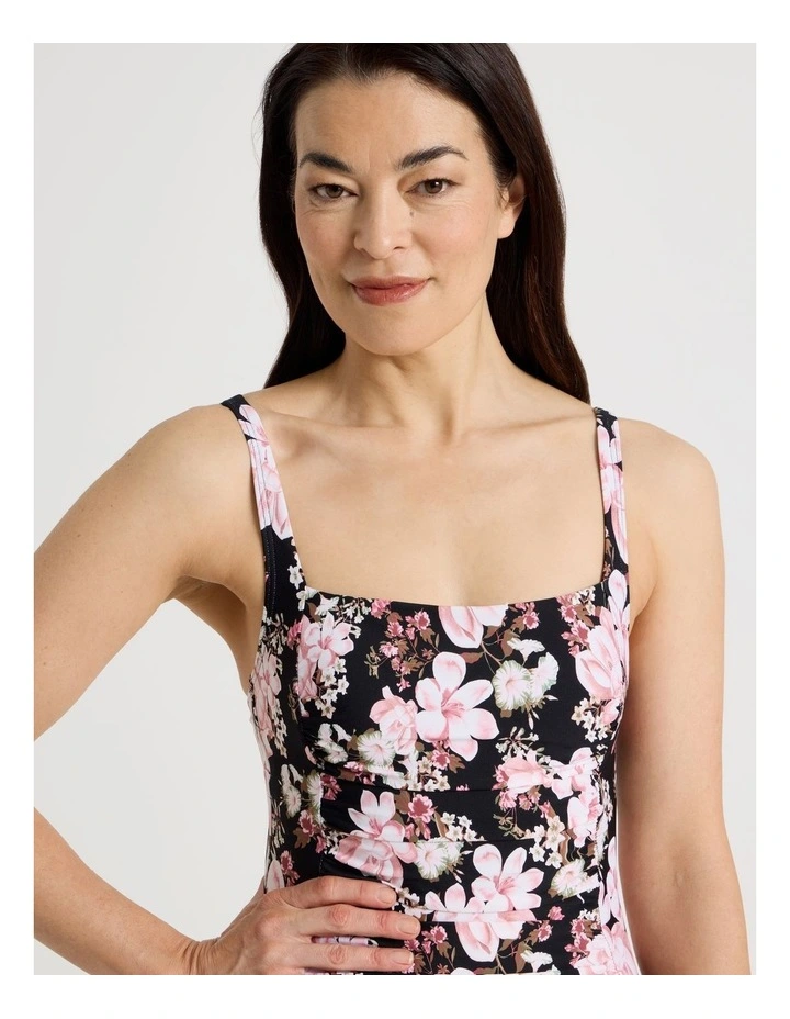 Belle Swimsuit in Rose Floral image 4