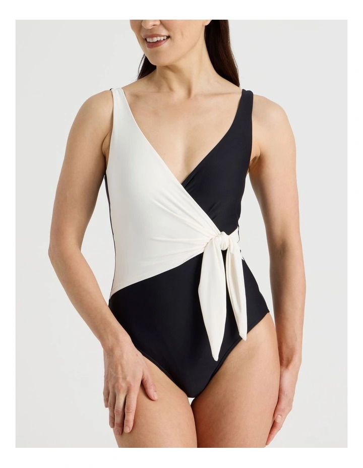 Rose Swimsuit in Black and White image 3