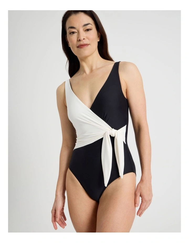 Rose Swimsuit in Black and White image 4