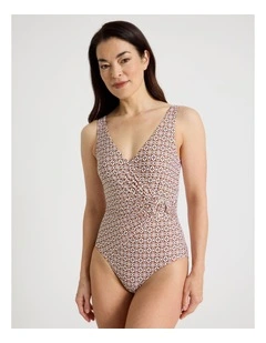 Evelyn Swimsuit in Tile Print