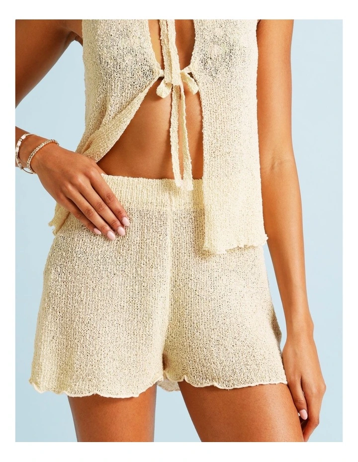 Cindy Crochet Short in Ecru image 5