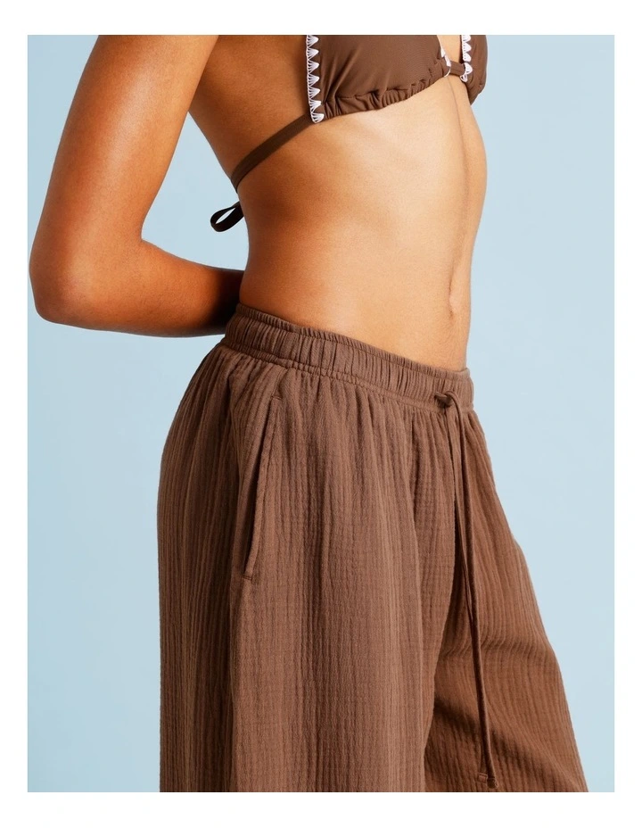 Luna Crochet Overswim Pant in Choc Vanilla image 4