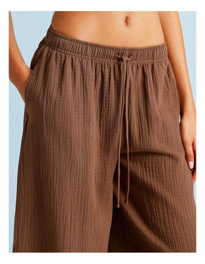 Luna Crochet Overswim Pant in Choc Vanilla image 5
