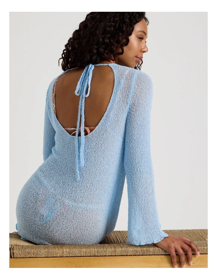 Summer Spritz Crochet Overswim Dress in Sky Blue image 2
