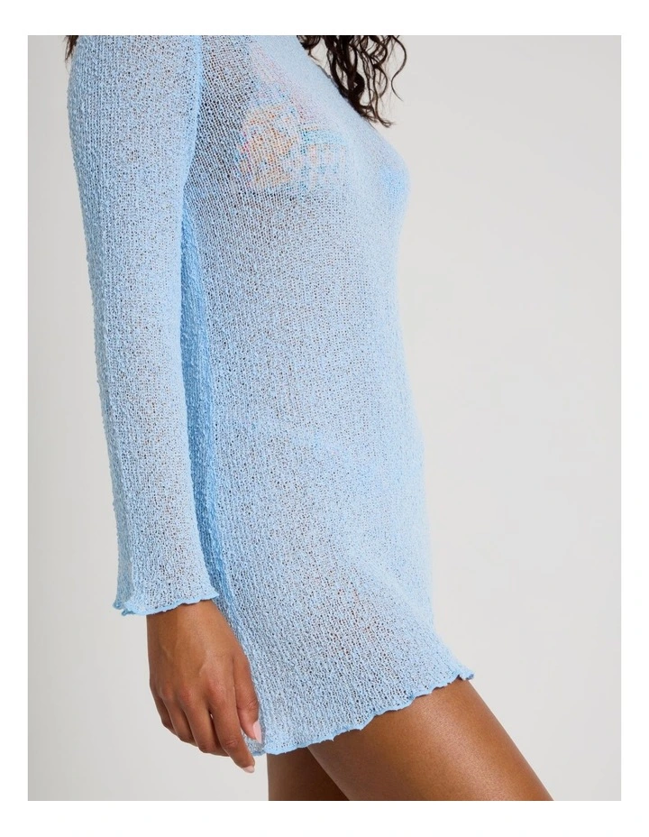 Summer Spritz Crochet Overswim Dress in Sky Blue image 4