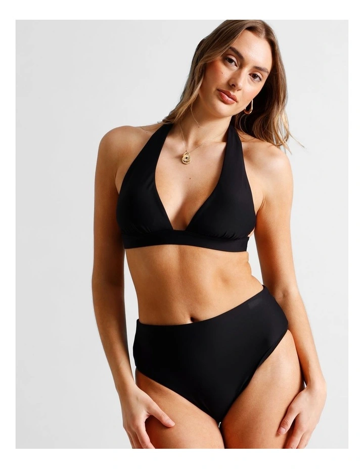 Lana High Swim Bottom in Black image 2