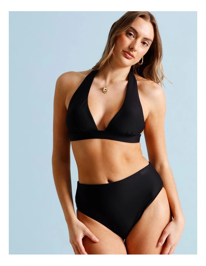 Lana High Swim Bottom in Black image 2