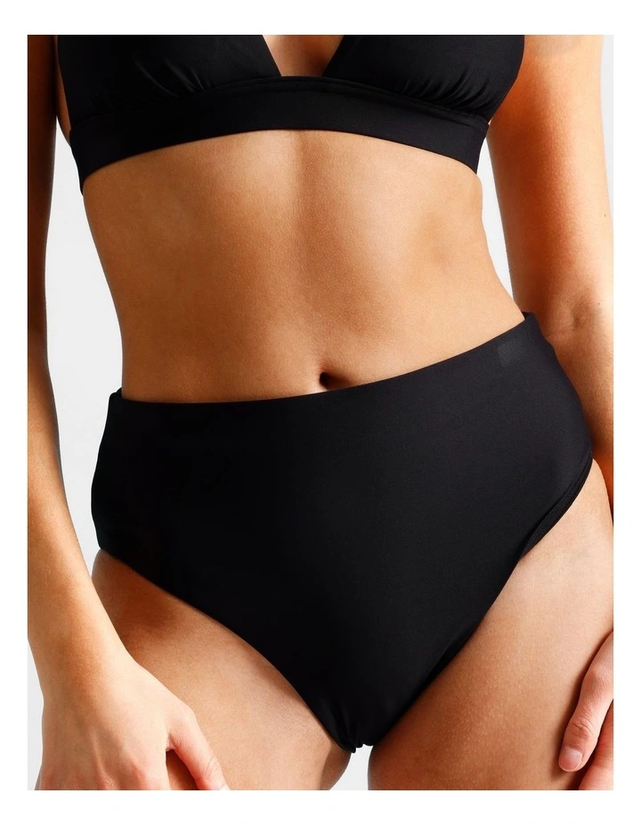 Lana High Swim Bottom in Black image 3