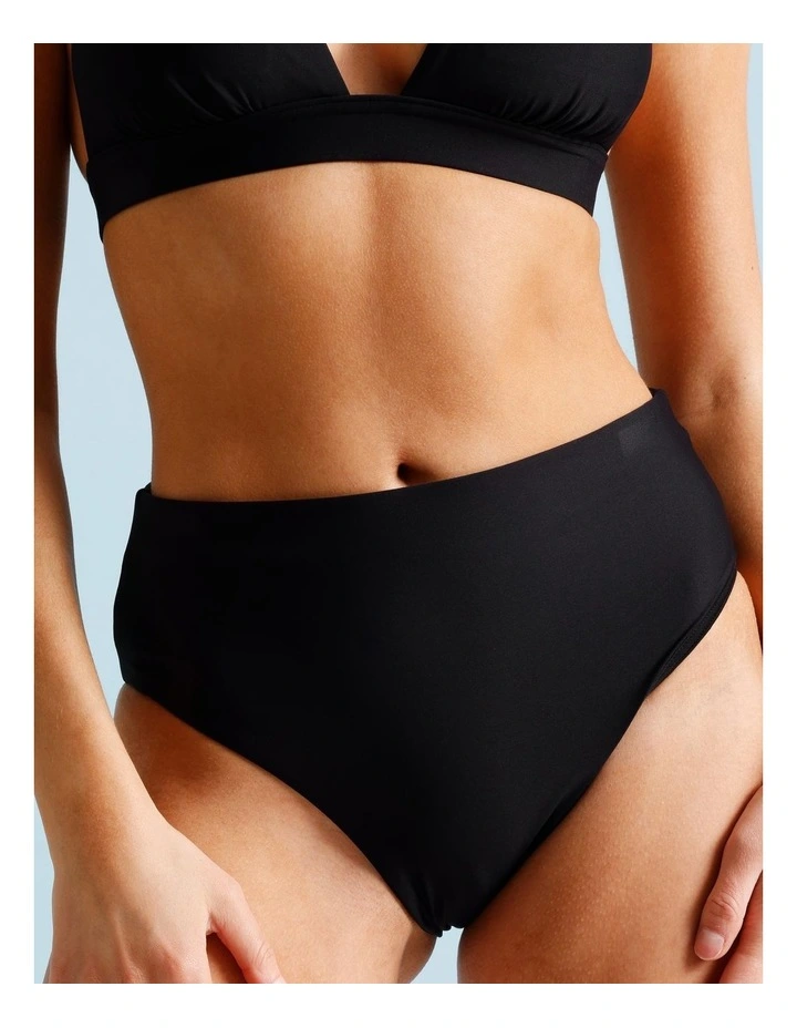 Lana High Swim Bottom in Black image 3