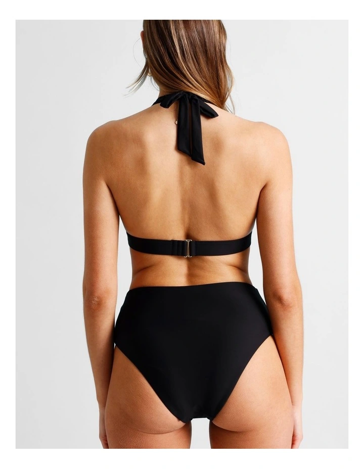 Lana High Swim Bottom in Black image 4