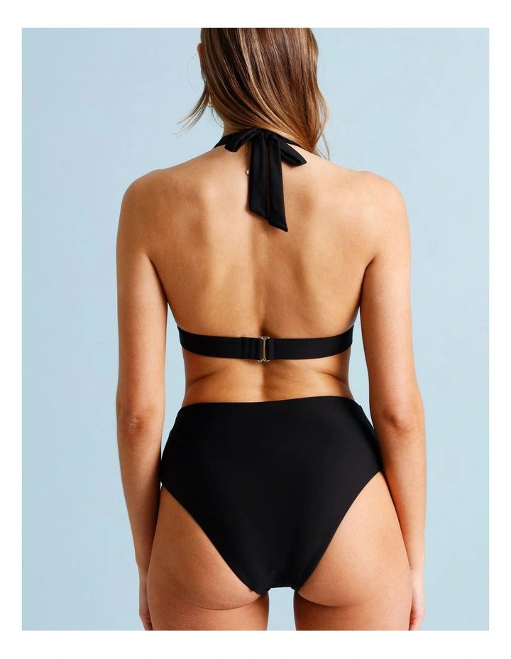 Lana High Swim Bottom in Black image 4