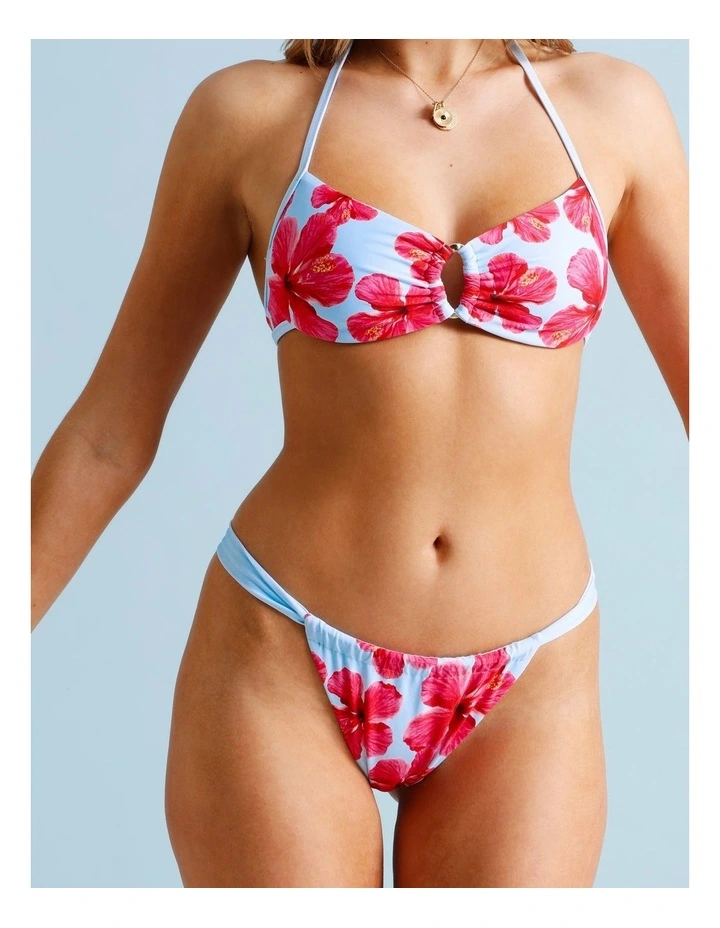 Cosmopolitan Charlie Reversible Swim Bottom in Graphic Floral Print image 1