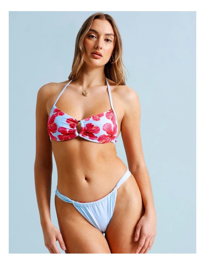 Cosmopolitan Charlie Reversible Swim Bottom in Graphic Floral Print image 2