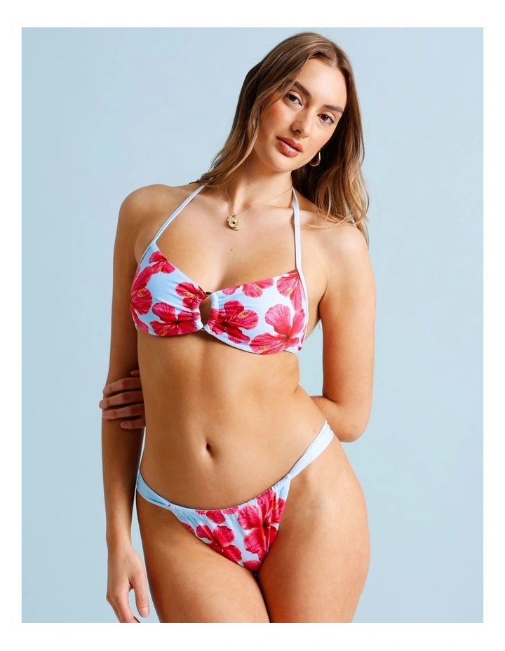 Cosmopolitan Charlie Reversible Swim Bottom in Graphic Floral Print image 3