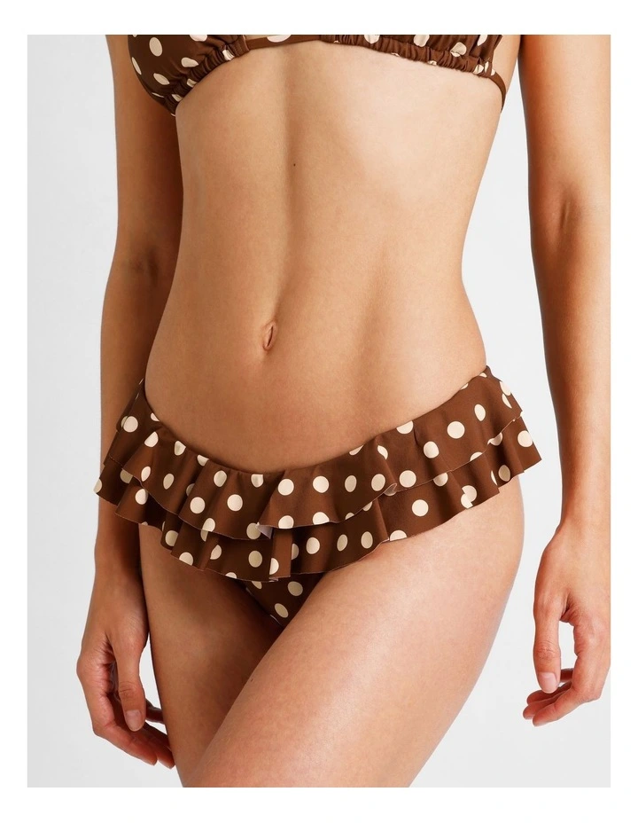 Lola Fifi Frill Swim Bottom in Espresso Spot Print image 4