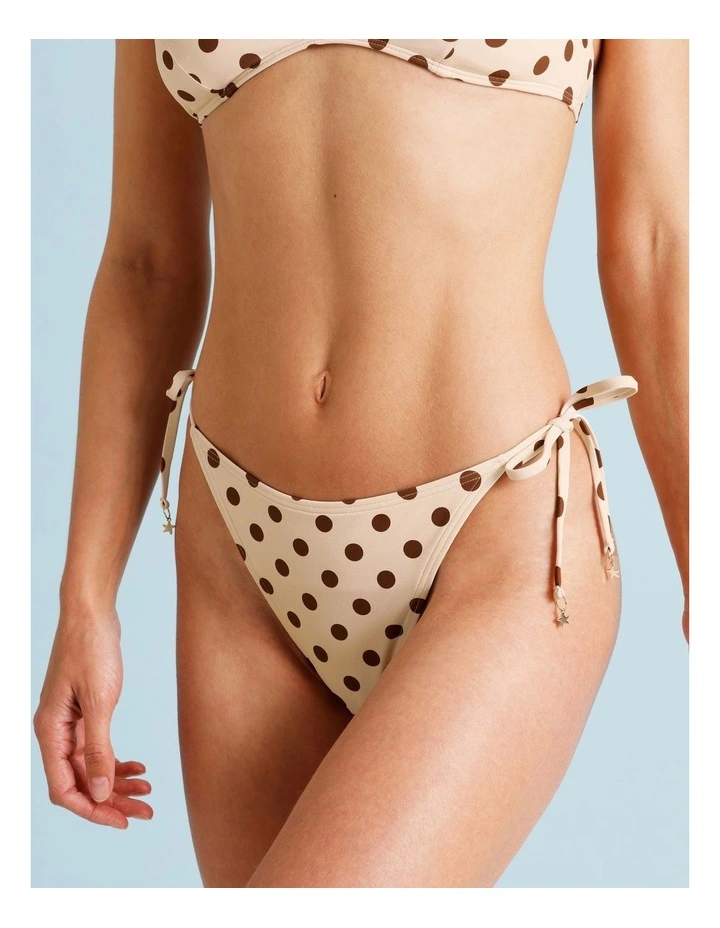 Kaia Bkini Bottom in Vanilla Spot Print image 5