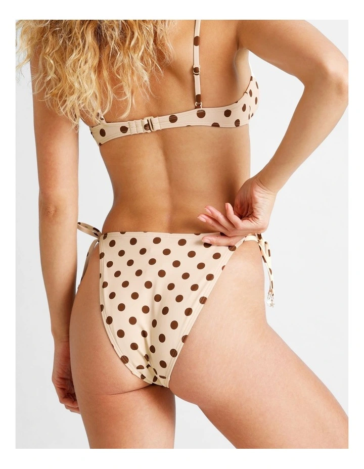 Lola Kaia Bkini Bottom in Vanilla Spot Print image 6