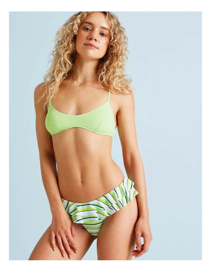 Fifi Frill Swim Bottom in Apple Stripe Print image 1