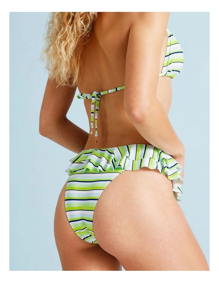 Fifi Frill Swim Bottom in Apple Stripe Print image 6