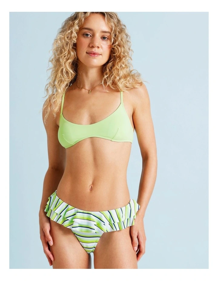 Fifi Frill Swim Bottom in Apple Stripe Print image 7