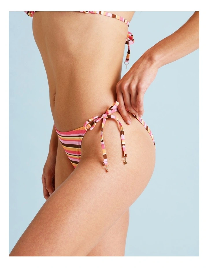 Kaia Bikini Bottom in Candy Stripe Print image 5