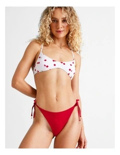 Kaia Bikini Bottom in Chilli Red