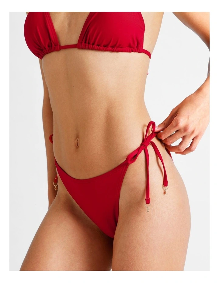 Kaia Bikini Bottom in Chilli Red image 3