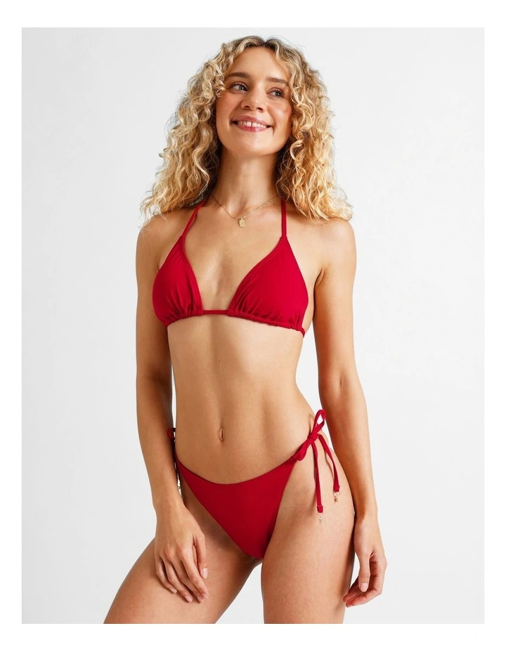 Kaia Bikini Bottom in Chilli Red image 5