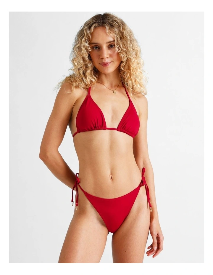 Kaia Bikini Bottom in Chilli Red image 7