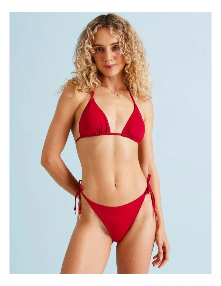 Kaia Bikini Bottom in Chilli Red image 7