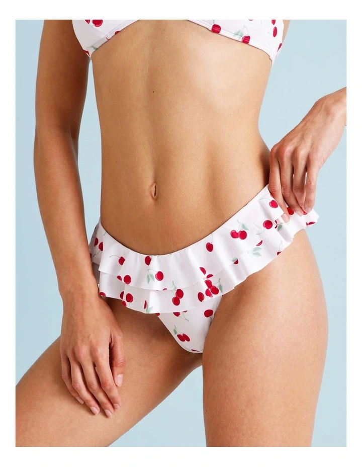 Fifi Frill Swim Bottom in Cherry Ditsy Print image 5
