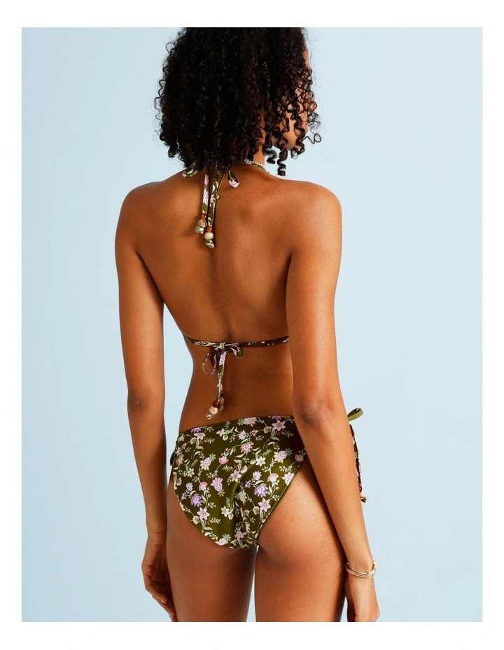 Olive Garden Karina Reversible Tie Up Bikini Bottom in Olive Garden Print image 6