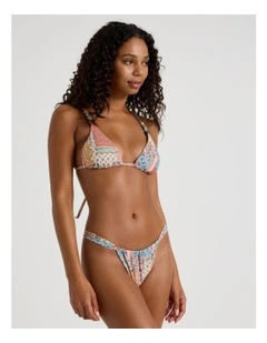 Summer Spritz Charlie Reversible Swim Bottom in Summer Paisley Print