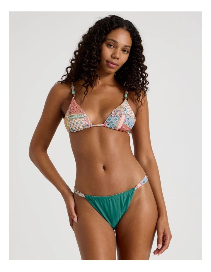 Summer Spritz Charlie Reversible Swim Bottom in Summer Paisley Print image 2