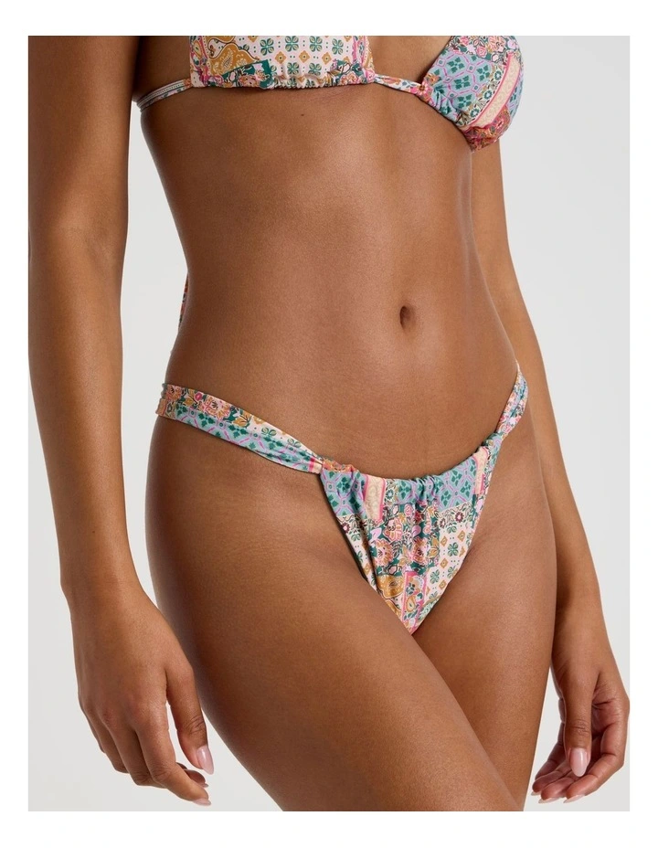 Summer Spritz Charlie Reversible Swim Bottom in Summer Paisley Print image 5