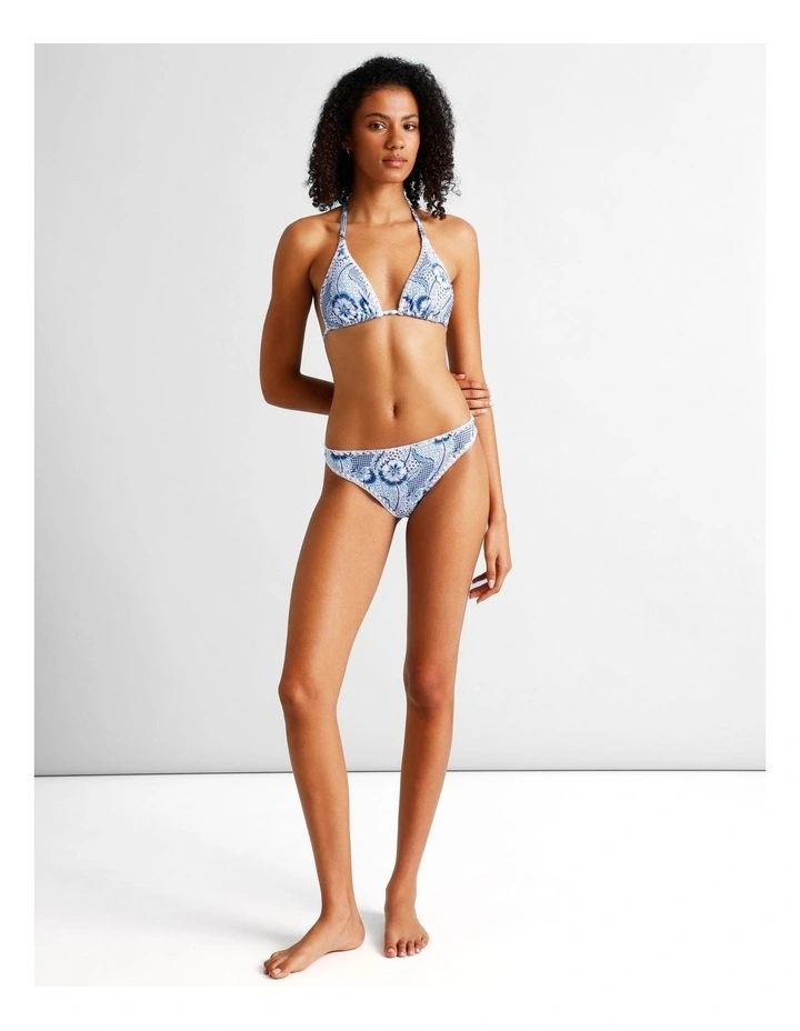 Blue Lagoon Brooke Crochet Swim Bottom in Coastal Patchwork Print image 3